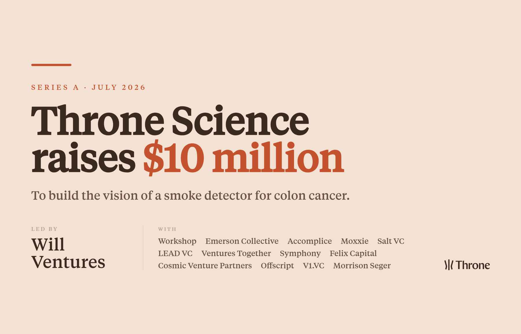 an image showing throne's recent fundraising total